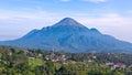 View of Mount Penanggungan as seen from the Trawas area, East Java, Indonesia Royalty Free Stock Photo