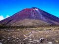 Stunning view of the mountainous Tongariro Crossing, New Zealand Royalty Free Stock Photo