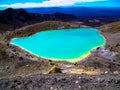 Stunning view of the mountainous Tongariro Crossing, New Zealand Royalty Free Stock Photo