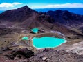 Stunning view of the mountainous Tongariro Crossing, New Zealand Royalty Free Stock Photo