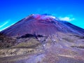 Stunning view of the mountainous Tongariro Crossing, New Zealand Royalty Free Stock Photo