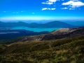 Stunning view of the mountainous Tongariro Crossing, New Zealand Royalty Free Stock Photo