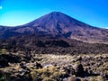 Stunning view of the mountainous Tongariro Crossing, New Zealand Royalty Free Stock Photo