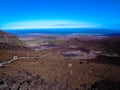 Stunning view of the mountainous Tongariro Crossing, New Zealand Royalty Free Stock Photo