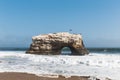 Stunning view of a Natural Bridges State Beach, in Santa Cruz, California Royalty Free Stock Photo