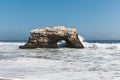 Stunning view of a Natural Bridges State Beach, in Santa Cruz, California Royalty Free Stock Photo