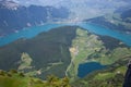 Stunning view over lake Uri seen from the Niederbauen