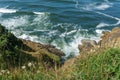 Stunning view of the pacific northwest coastline from Cape Disappointment state park Washington USA. Royalty Free Stock Photo