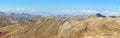 Stunning view at Palccoyo rainbow mountain Vinicunca alternative, mineral colorful stripes in Andean valley, Cusco, Peru, South Royalty Free Stock Photo