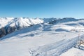 Stunning view of the peaks of Livigno, Italy Royalty Free Stock Photo