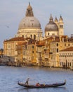 View from Ponte dell`Accademia in Venice