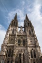 Stunning view of the Regensburg Cathedral St. Peter`s Cathedral in Bavaria, Germany