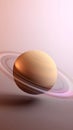 Stunning view of Saturn\'s rings and surface Royalty Free Stock Photo