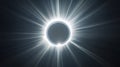 Solar Eclipse Shows Corona During Totality, Daytime Phenomenon Royalty Free Stock Photo