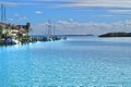 Stunning view of Tampa Bay including Sunshine Skyway bridge Royalty Free Stock Photo