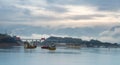 Stunning view of the Three Gorges Dam in China. Royalty Free Stock Photo