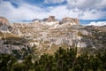 Stunning view of the Three Peaks of Lavaredo, Dolomites Mountain, South Tyrol, Italy. Royalty Free Stock Photo