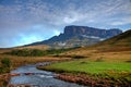 Stunning view to tepuy next to Roraima