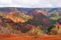 Stunning view into Waimea Canyon, Kauai Royalty Free Stock Photo