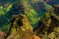 Stunning view into Waimea Canyon, Kauai, Hawaii Royalty Free Stock Photo