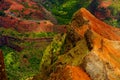 Stunning view into Waimea Canyon, Kauai, Hawaii Royalty Free Stock Photo