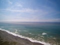 Stunning view of waters of the Pacific Ocean. Royalty Free Stock Photo