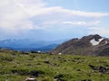 Stunning views from Beartooth Pass, Wyoming. USA. Royalty Free Stock Photo