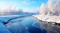 Stunning views of frozen rivers and enchanting landscapes