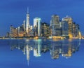 stunning views of the lower manhattan before sunset, New York City Royalty Free Stock Photo