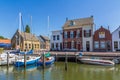 Stunning views over historic dutch yacht harbour