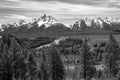 Snake River Overlook, Grand Tetons National Park Royalty Free Stock Photo