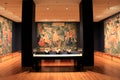Stunning views of tapestry masterpieces, Cleveland Art Museum, Ohio, 2016
