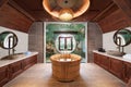 A Luxurious Retreat: The Master Bathroom of a Stunning Villa