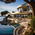 Villa on the French Riviera overlooking the Mediterranean Sea