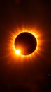 A stunning visual depiction of a total solar eclipse showing the sun s corona Royalty Free Stock Photo