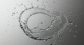 Frozen motion of pure water circular splash wave Royalty Free Stock Photo