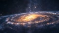 stunning visualization of the Milky Way, emphasizing the underlying mathematical principles
