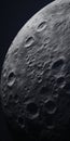 Stunning Vray Tracing Moon Close-up 32k Uhd Matte Photo