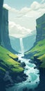 Eerily Realistic Waterfall Masterpiece Inspired By Atey Ghailan