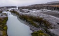 Iceland - Detifoss waterfall seen from above Royalty Free Stock Photo