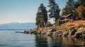 Stunning Waterfront View Of Flathead Lake And Shelter Island