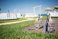 Beautiful Lantern, Wedding Decor. Stunning wedding stock photography from Greece! Royalty Free Stock Photo