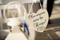Memorable signs for an unforgettable wedding Royalty Free Stock Photo