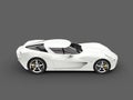 Stunning white concept sports car - side view