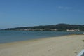 Stunning White Sand Beach At Sunrise On Toja Island. Nature, Architecture, History, Travel. August 18, 2014. Isla De La Toja,