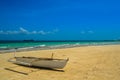 A stunning white sandy beach of Bantayan Island, Cebu, Philippines Royalty Free Stock Photo