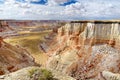 Stunning white striped sandstone hoodoos in Coal Mine Canyon near Tuba city, Arizona Royalty Free Stock Photo