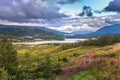 Stunning wild valley landscape in the Oppland county of Norway