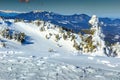 Stunning winter landscape with high mountains,Ciucas,Transylvania,Romania Royalty Free Stock Photo