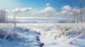 Photorealistic Winter Landscape In Trois-rivieres